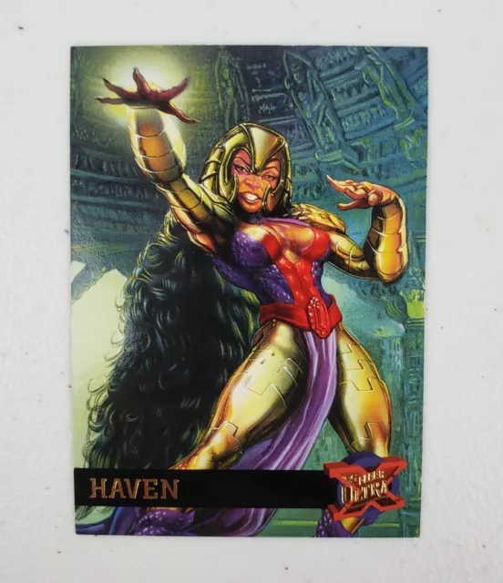 Marvel Fleer Ultra X-Men '95 Haven Trading Card #23 Embossed Gold Foil