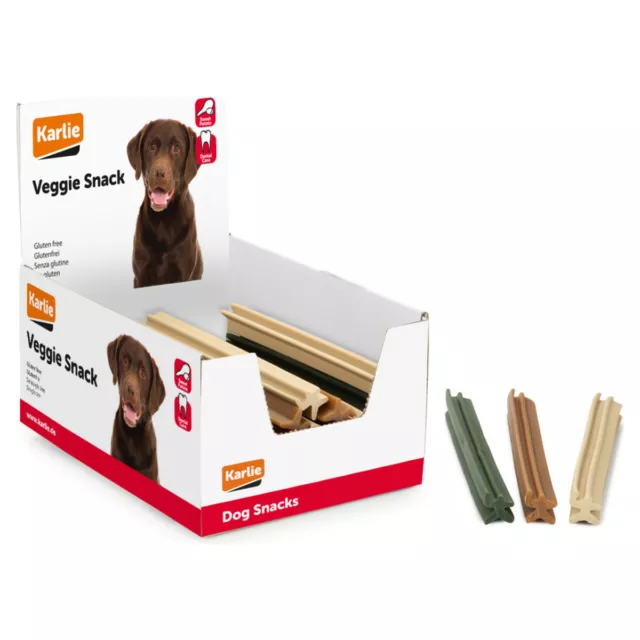 Karlie Veggie Barra Mix 24 CM -30 Pieza, Snack para Perro, Nuevo