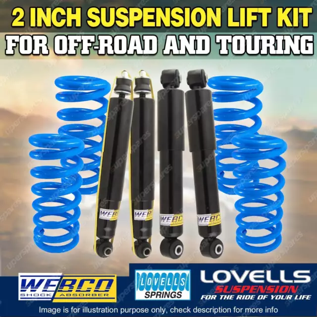 2 Inch 50mm Webco Lovells Springs Suspension Lift Kit for Jeep Wrangler JK 07-on