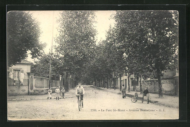 CPA Le Parc St-Maur, Avenue Beausèjour 1908