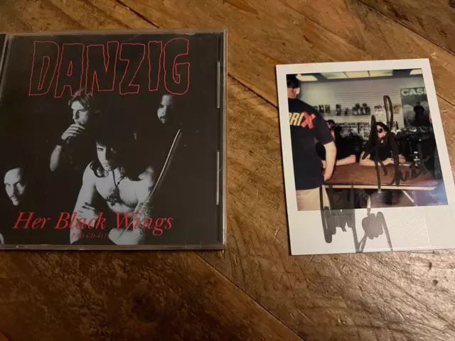 Danzig - Her Black Wings Promo CD - Signed Photo! - John Christ - Rare!