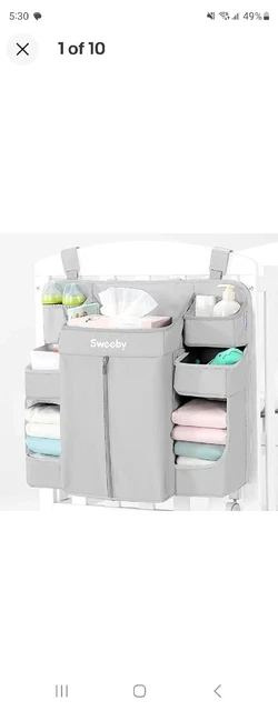 Sweeby Baby Diaper Stacker new in box. Light gray.  Fast free shipping