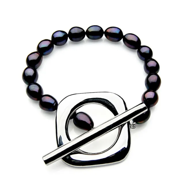 Bracelets de perles noires pour femme de 11 mm Pacific Pearls® Vente de...
