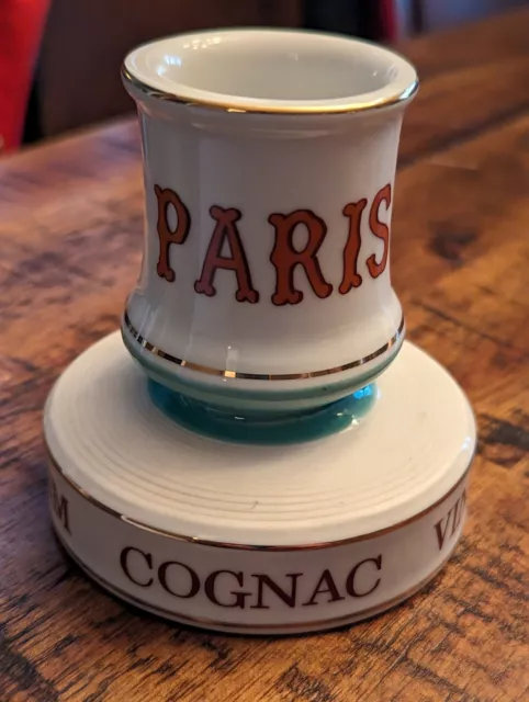 Vintage French Porcelain CAFE PARIS Advertising MATCH HOLDER STRIKER