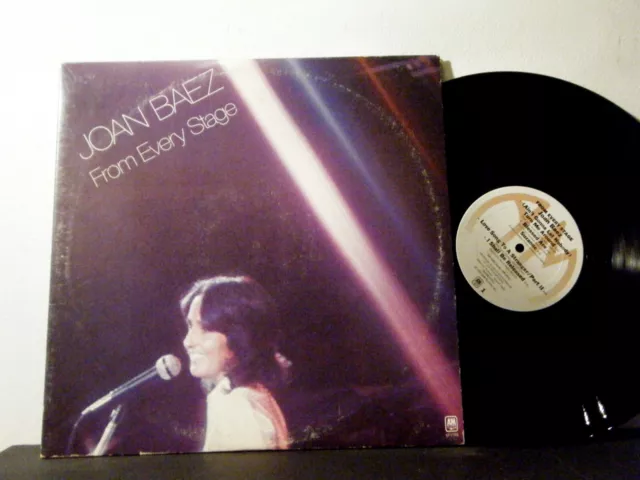 JOAN BAEZ Dbl LP  From Every Stage 1976  A+M  vinyl