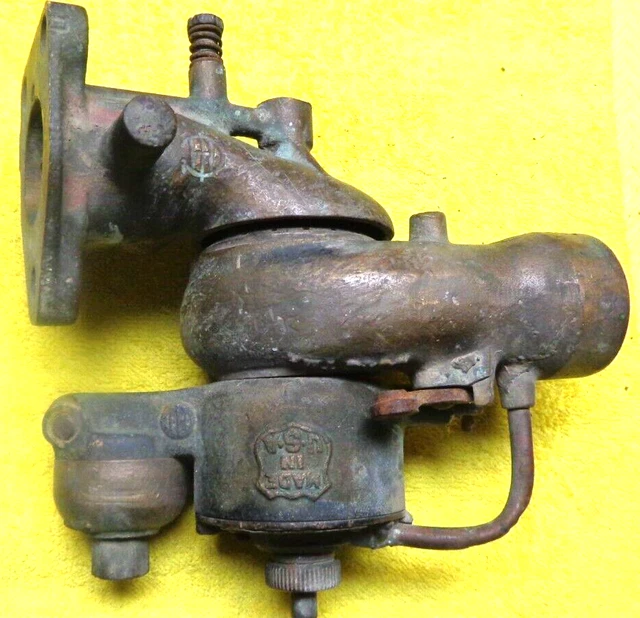 Solid Brass IH Tractor Carburetor For Parts or Repair, Think It Is A Model R??