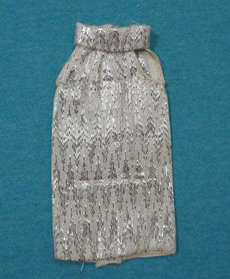 MOD Era Barbie CLONE German Petra Plasty Doll Silver Party Dress