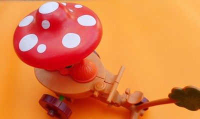 basf Schtroumpfette publicitaire chimiste smurf puffo schtroumpf ruban rouge var 