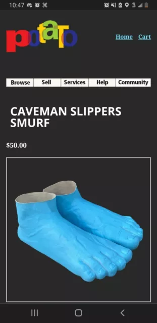 The holy grail of footwear. The Imran Potato Caveman Slippers. :  r/ofcoursethatsathing
