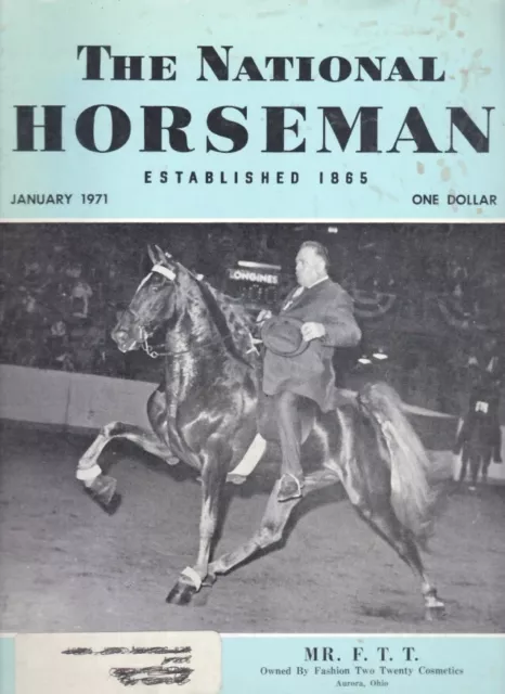 Saddlebred, Tennessee Walking Horse "VINTAGE" National Horseman Stallions 1971!!