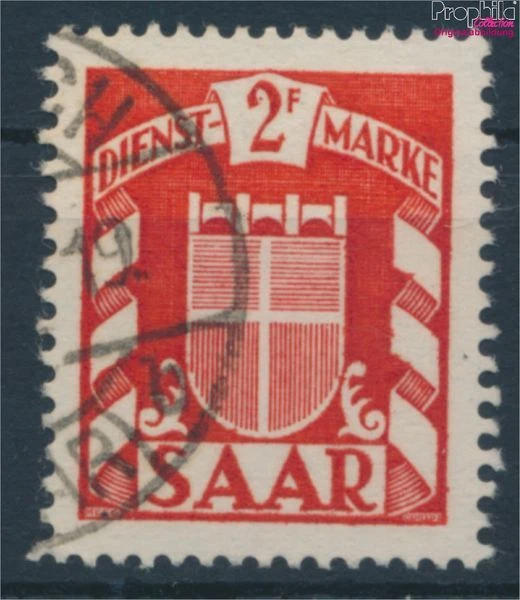 Briefmarken Saarland 1949 Mi D36 gestempelt Flaggen und Wappen (10214070