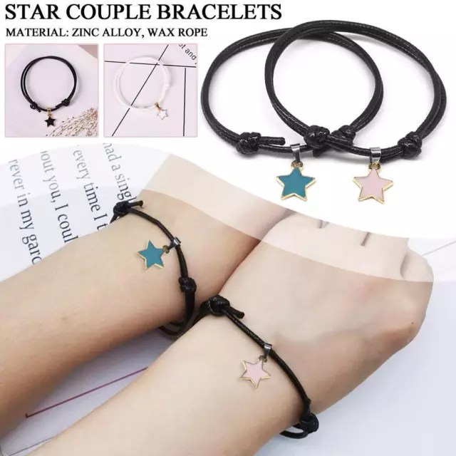 1 Coppia Bracciale Chiave Semplice Bracciale Love Lock R9S1