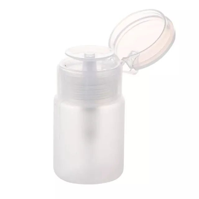 70ml Nail Art Makeup Polish Plastic Pump Dispenser Bottle Remover R9F27760