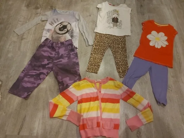 6-7 Girls Bundle Including 3 Outfits And A Cardigan