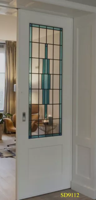 Beautiful Interior Stained glass Doors .Pocket , Barn or Hinged Style  SD 9112