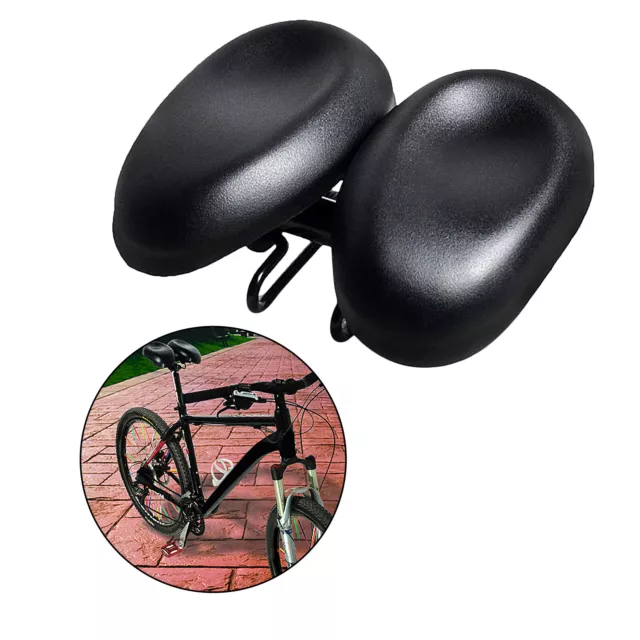 Dual Pad MTB Fahrrad Kissen Wide Big Bum Extra Comfort Sattel Sitzpolster