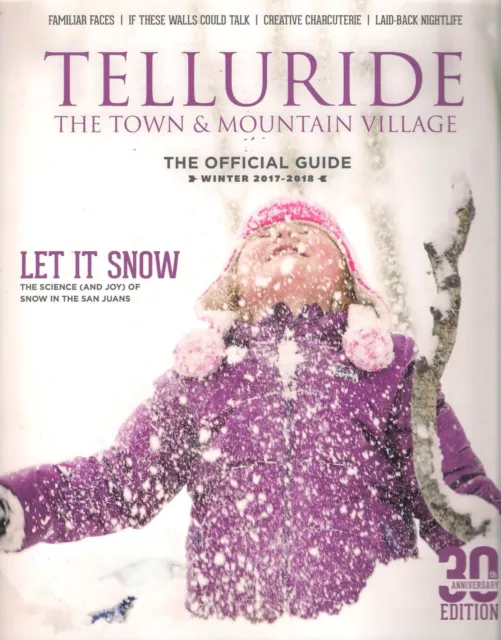 TELLURIDE Official Visitors Travel Guide 2017-2018 Fold-Out Map Activities Arts