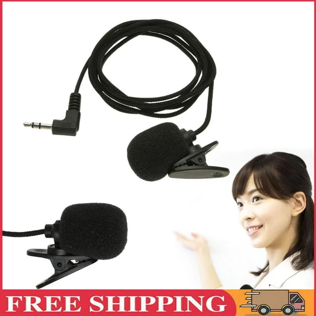 Wired Clip-on Lapel Mic Hands-free Single Direction for Audio Video Recording