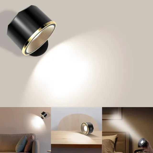 LED Wandleuchte Innen Akku USB Wiederaufladbar Touch Wandlampe mit Fernbedienung