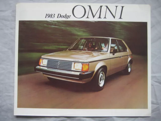 1983 Dodge Omni (Canadian) foldout Brochure publication number DOC-83-E