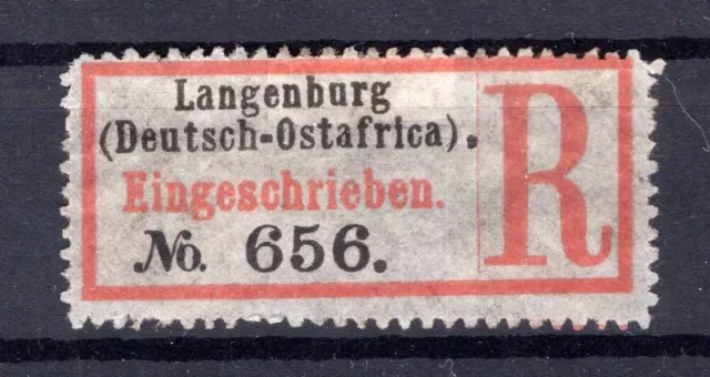 Doa Einschreibe-Zettel Langenburg (AA2873
