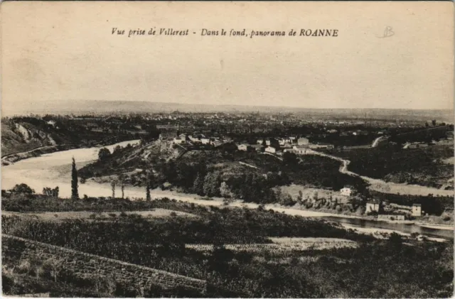 CPA view taken by Villerest in the background. Panorama of ROANNE (664275)