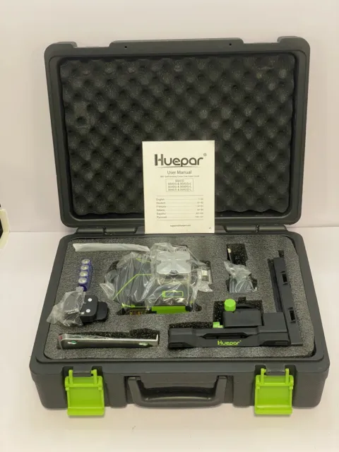 Huepar 12 Lines 3D Self-Leveling Laser Level with LCD Screen 3x360 S03CG