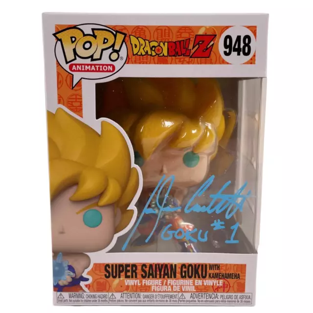 Ian James Corlett Signed Funko POP Dragon Ball Z SS GOKU Autographed JSA