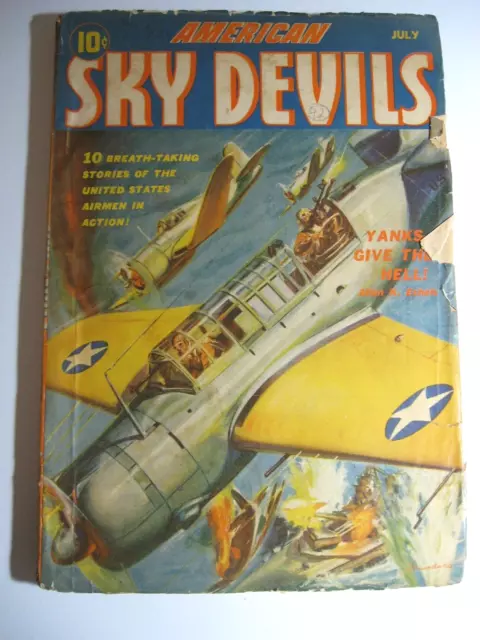 American Sky Devils Aviation Pulp Comic Vol 1 #1 July 1942