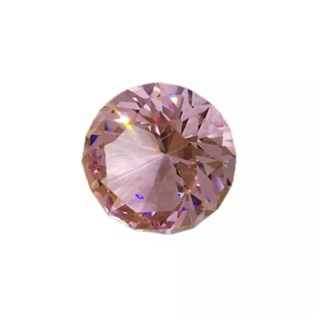 80mm Clear Crystal Glass Cut Giant Diamond Jewel Paperweight Wedding Decoration.