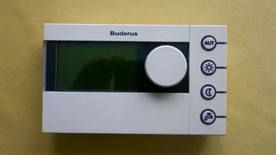 BUDERUS RC30 PROGRAMMING unit/room controller with mounting plate and ...