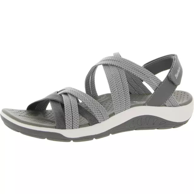 Skechers Womens Reggae Cup-Smitten By You Gray Sport Sandals 8 Medium (B,M) 0503