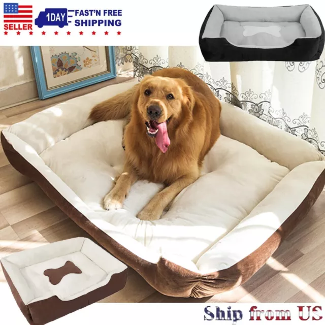 Orthopedic Pet Calming Bed Soft Warm Cat Dog Nest House Small Large Washable Mat
