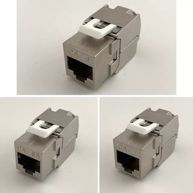 RJ45 to LSA Module Zinc Alloy Shielded Module Cat6 Cat6A Cat7 Adapter