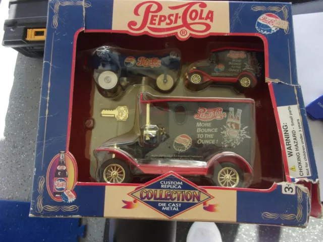 Pepsi Cola Custom Vehicle Replica Collection Die Cast Car Set Soda