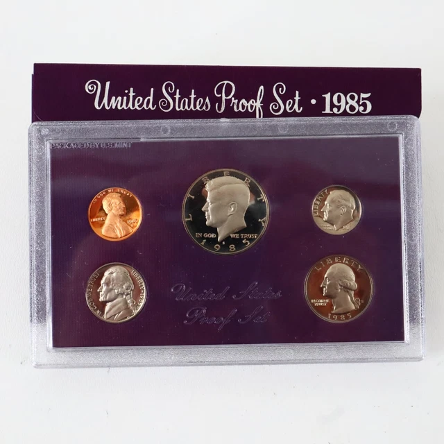 1985 US Proof Sets S San Francisco In Display Case Random Pick