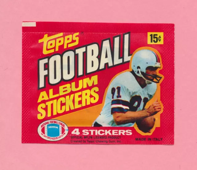 1981 Topps Football Album Stickers SEALED PACK ~ MINT & FLAT  Grading Potential