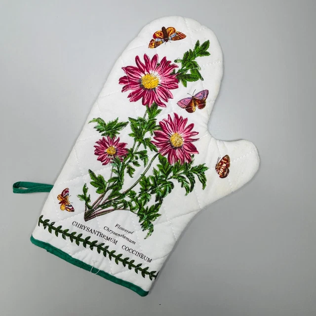 Portmeirion Forno Mitt Giardino Botanico Crisantemo Fiorito Made in Britain