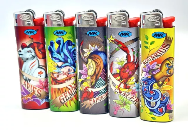 BIC Quality. 50X Large MK Lighters Mystic Designs, 50 In a Pack. FREE SHIPPING 3