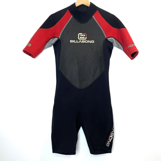 Billabong Foil Men's Wetsuit Springsuit 2/2 mm Size MS Back Zip Chest Panel