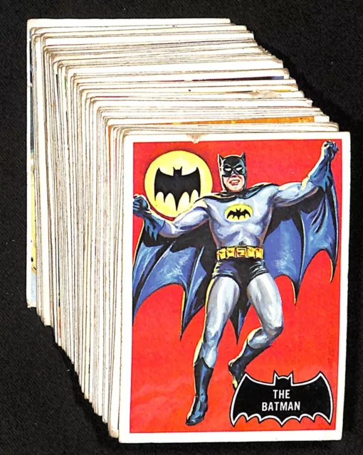 1966 Topps Batman Black Bat Complete Set 55 GOOD AVG 6995