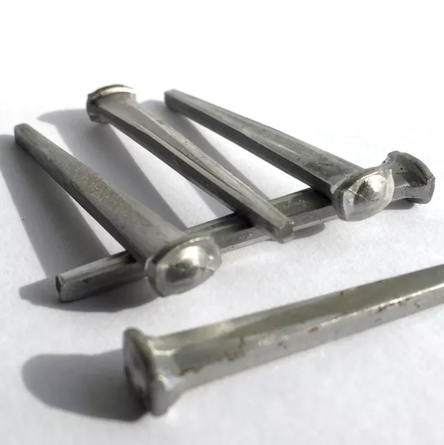 4" - Common Rose Head - Antique Restoration nail - Steel nail with dimple top
