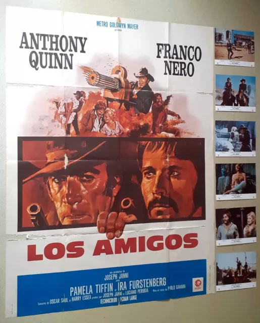 Los Amigos.anthony Quinn.franco Nero.western.120X160+Photos