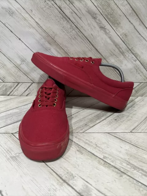 vans era gold mono crimson
