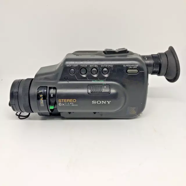 Sony CCD-G100STE Colour Video Stereo Camera Japan PAL (UNTESTED/NOT WORKING)