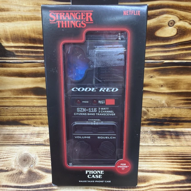 NEW STRANGER THINGS Code Red iPhone 17 Walkie Talkie Phone Case
