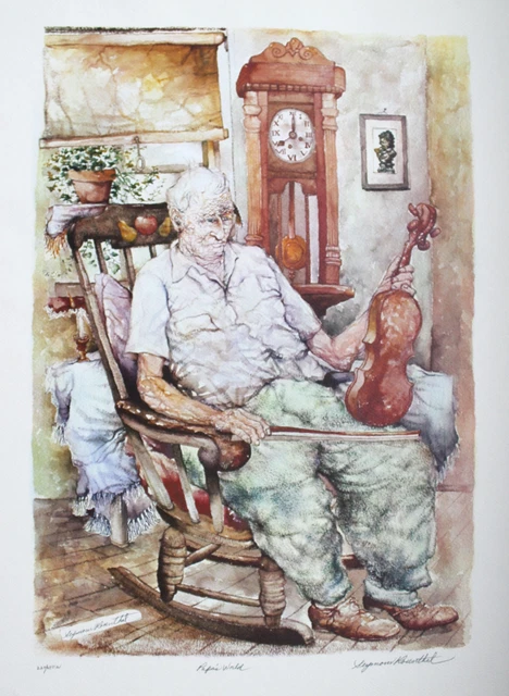 Seymour Rosenthal, Papa's World, Lithograph, signed and numbered in pencil