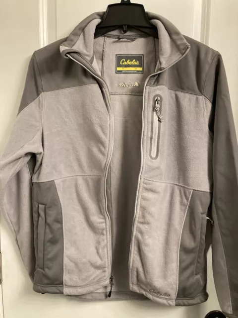 cabelas women’s zip up fleece jacket size medium new with tags