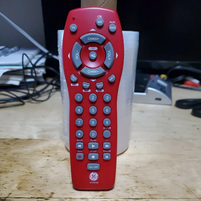 GE GENERAL ELECTRIC JC024 DVD TV AUX SAT Remote Control C12 Tested 9.