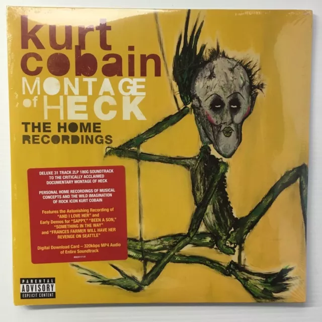 Kurt Cobain Nirvana Montage Of Heck 2Lp Vinyl The Home Recordings First Pressing Kurt Cobain Nirvana Montage Of Heck 2Lp Vinyl The Home Recordings First Pressing